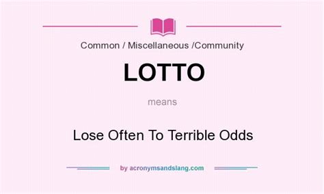 lotto meaning slang